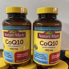 Nature Made CoQ10 Extra Strength 400 mg 90 x 2  180 Softgels Lot Of 2 09/2028 