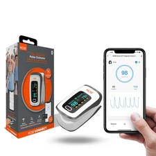 MOBI Smart Bluetooth Fingertip Pulse Oximeter Blood Oxygen Monitor