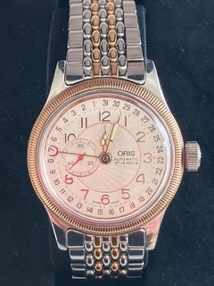 Oris Stahl Gold Automatikwerk Uhrmacher Uhrwerk Armbanduhr