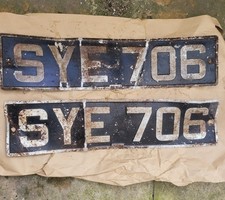 British Civilian Dateless Number Plates