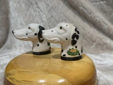 North Dakota Rosemeade Pottery, Dalmatian Dog Salt and Pepper Shaker Set, RARE
