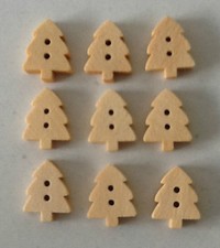 25 PACK XMAS TREE BUTTONS 