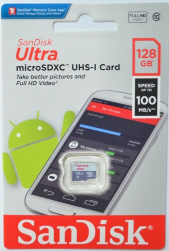 128 GB MICROSD Memoria 100 MB High Speed per Cellulare Tablet Nintendo Switch - Bild 1 von 2