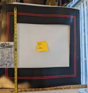 NASTAR WARRIOR monitor bezel art cardboard