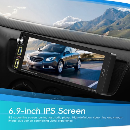 DAB+ Autoradio 1Din 6.9 Zoll Bildschirm Wireless Apple CarPlay Bluetooth USB - Bild 6 von 23