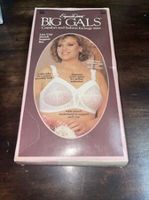 Vintage EXQUISITE FORM BIG GALS Lace Cup Stretch Support Bra SIZE 46B white