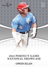 Owen Egan 10 ct lot 2022 Leaf Perfect Game Nike All American Rookies