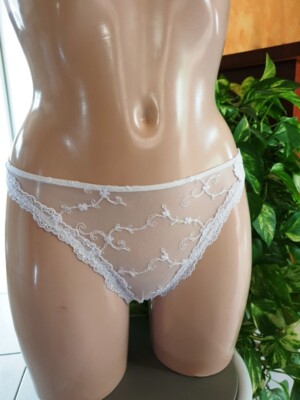 String Lise Charmel ANTINEA - Taille 40, Blanc - Modèle Miss Elegance Ref CC0047 - Neuf Avec étiquettes
