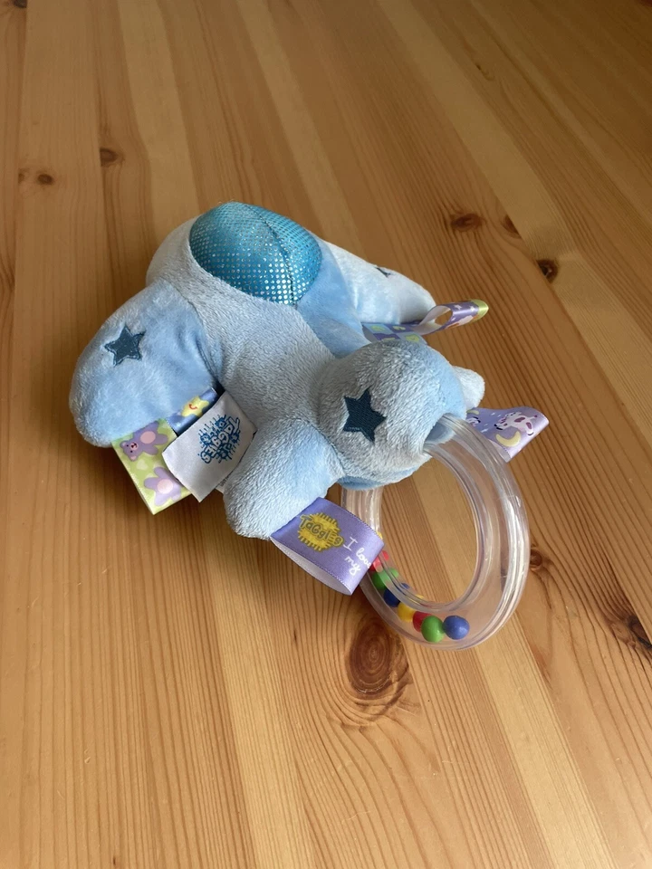 Taggies Avión Peluche Bebé Sonajero Lovey Juguete Sensorial Estrellas Azules Cintas de Agarre Foto 2 de 3