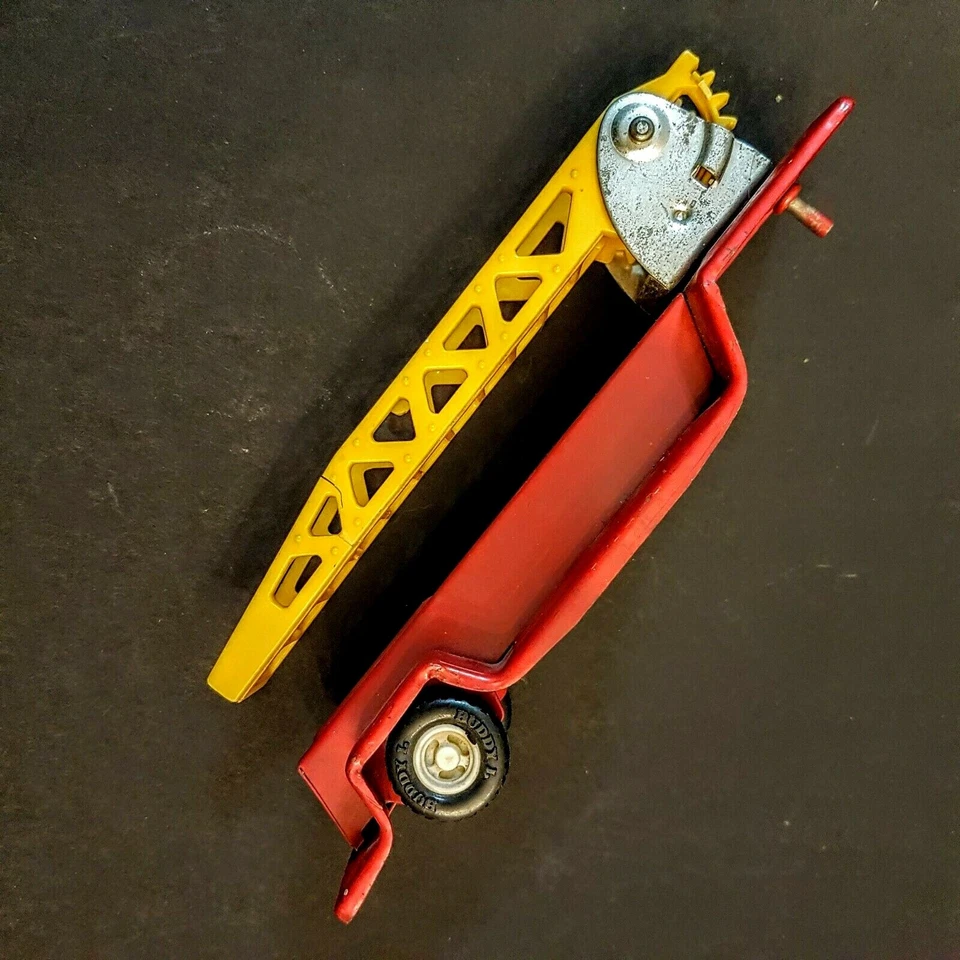 Buddy L Япония Пожарная Машина ЛЕСТНИЧНЫЙ ПРИЦЕП ТОЛЬКО как есть Винтажная Прессованная Сталь BLFD - Изображение 2 из 4