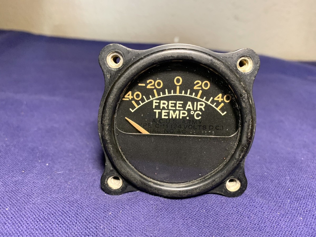 VTG WESTON 102138 ORD #AC-16691 FREE AIR TEMP INDICATOR AIRCRAFT