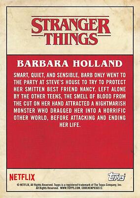 Stranger Things Welcome To The Upside Down CHARACTER Insert #9 / BARBARA  HOLLAND