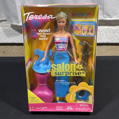 Mattel 2001 Fiend Of  Barbie Doll - ''Teresa'' Salon Surprise