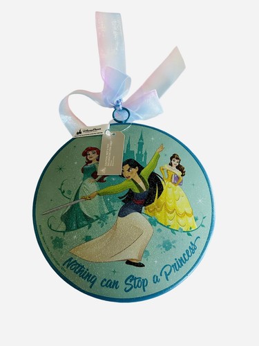 NEW Disney Parks Princess Be the Hero of Your Story Metal Christmas Ornament NWT - Picture 2 of 3