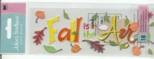 Vintage Jolee's Title Waves FALL IS IN THE AIR stickers 67218 Fast FREE ship!