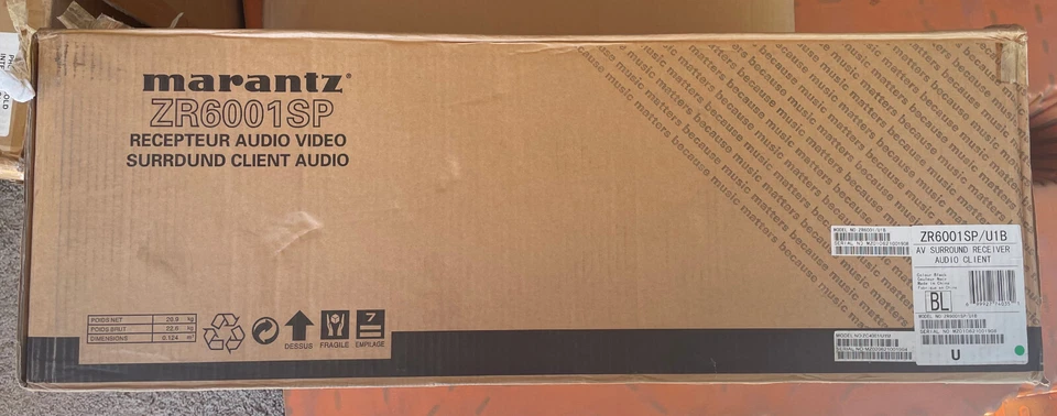 MARANTZ ZR6001SP 7.1 RECEIVER WITH ZC4001 CLIENT NEW - Image 2 of 2