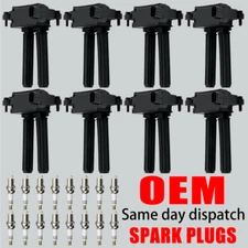 8X OEM Ignition Coil & 16X Iridium Spark Plug for Dodge Ram Durango Jeep UF504