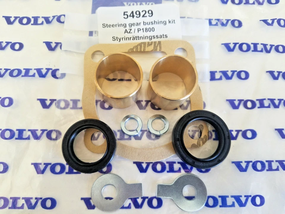 Kit de reconstrucción de caja de dirección Volvo 122S y P1800 - Bujes - Sellos y junta Foto 2 de 4