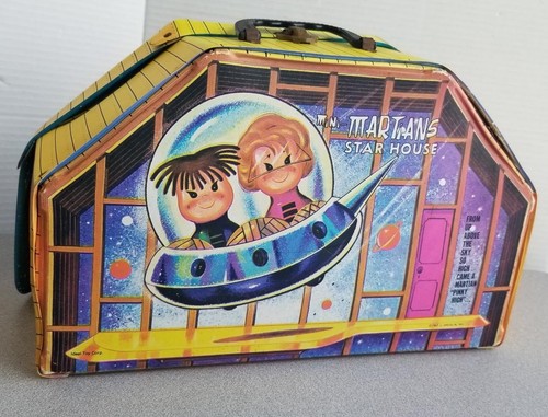 Vintage 1967 Swedlin Mini Martians Star House With 6 Martians & Spaceship Up1 - Picture 22 of 24