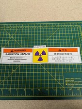 Applied Materials Implanter XR9500 "Warning Radiation Hazard" Sticker NEW