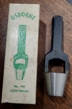 C.S. Osborne Arch Punch 149 - 7/8" Leather Vinyl Rubber Round Hole Punch Box