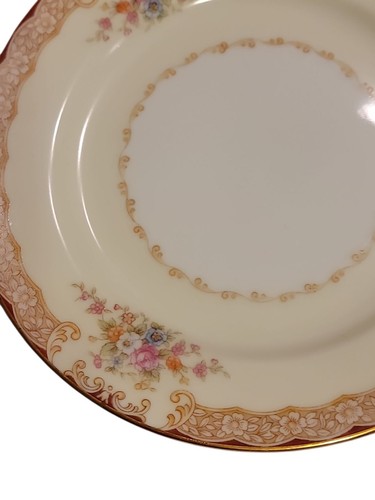 Noritake N30 Dinner Plate Occupied Japan 1947 Vtg Rare Ivory White Floral 10" - Picture 8 of 16