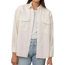 Rails Shirt M Jacket Twill Denim Cotton Relaxed