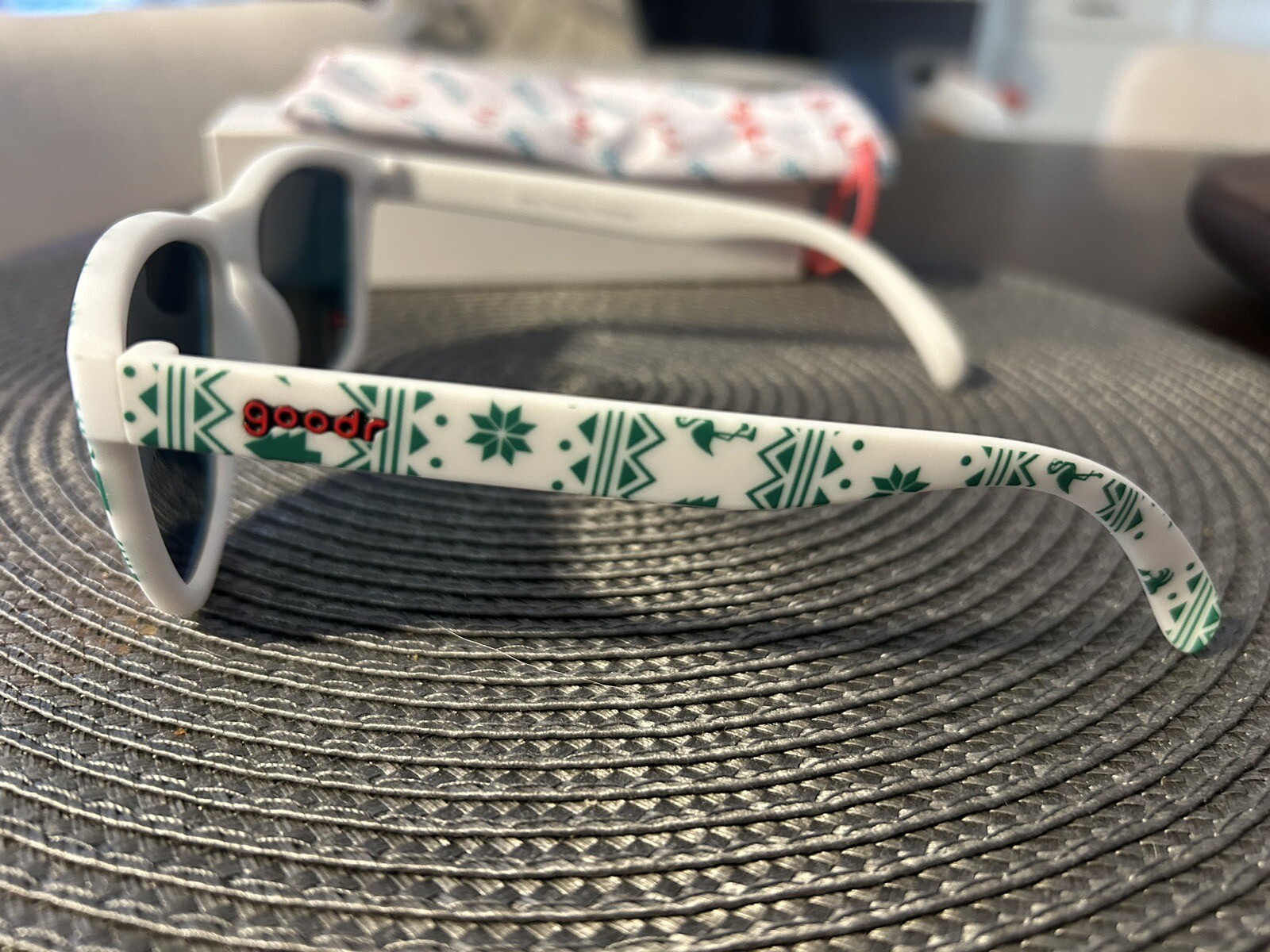 goodr Christmas Holiday Sunglasses Merry Flocking Christmas Never