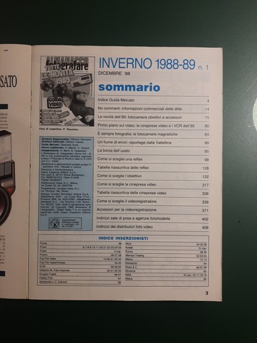 Almanacco Fotografare Inverno 1988-89. Nikon F4, Ricoh, Sony Handycam Sports. - Foto 2 di 4