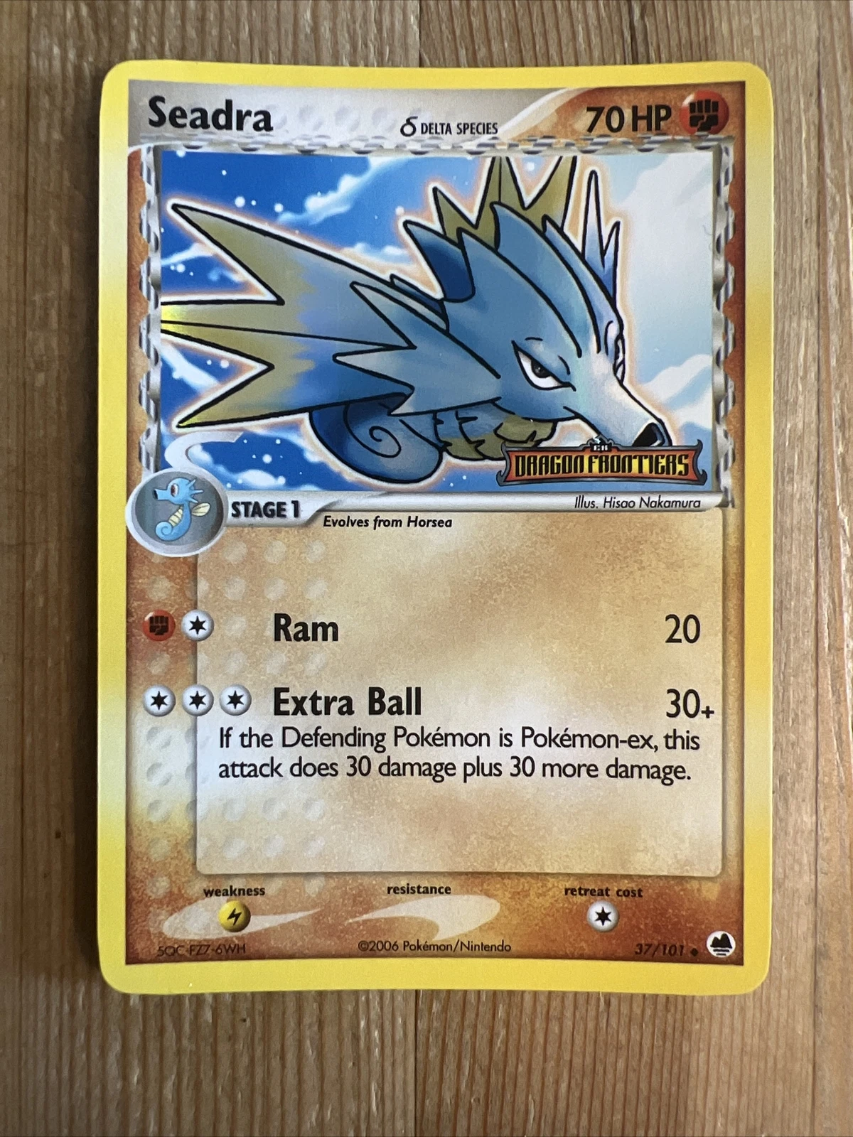 Pokémon - 1x Seadra 37/101 - Reverse Holo / Dragon Frontiers LP