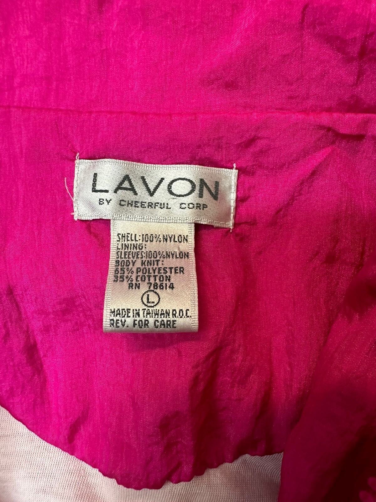 Lavon Cheerful Corp Large Vintage Track Suit Nylo… - image 4