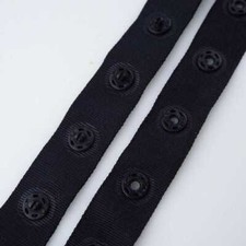 Plastic Snap Popper 20mm Tape 25mm Pitch Teddy Press Stud 9 COLOUR 2+ Meter 044D