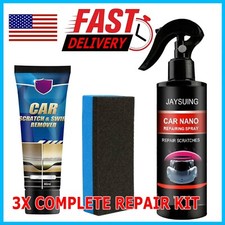 3pcs Car Scratch Repair Nano Spray Scratch Remover Ceramic Coating Paint Sealant