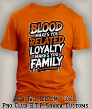 Blood Makes You Family Sneaker Drip  Tee Shirt To Match  Jordan 3 Starfish