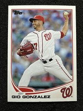 GIO GONZALEZ #626 2013 Topps Baseball QTY Washington Nationals