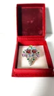 SWAROVSKI Rhodium And Crystal Multicolor Flowers Bouquet Brooch Pin/Pendant NEW