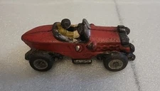 1930s Cast Iron Boat Tail Racer Toy Race Car  Original 3 5/8"