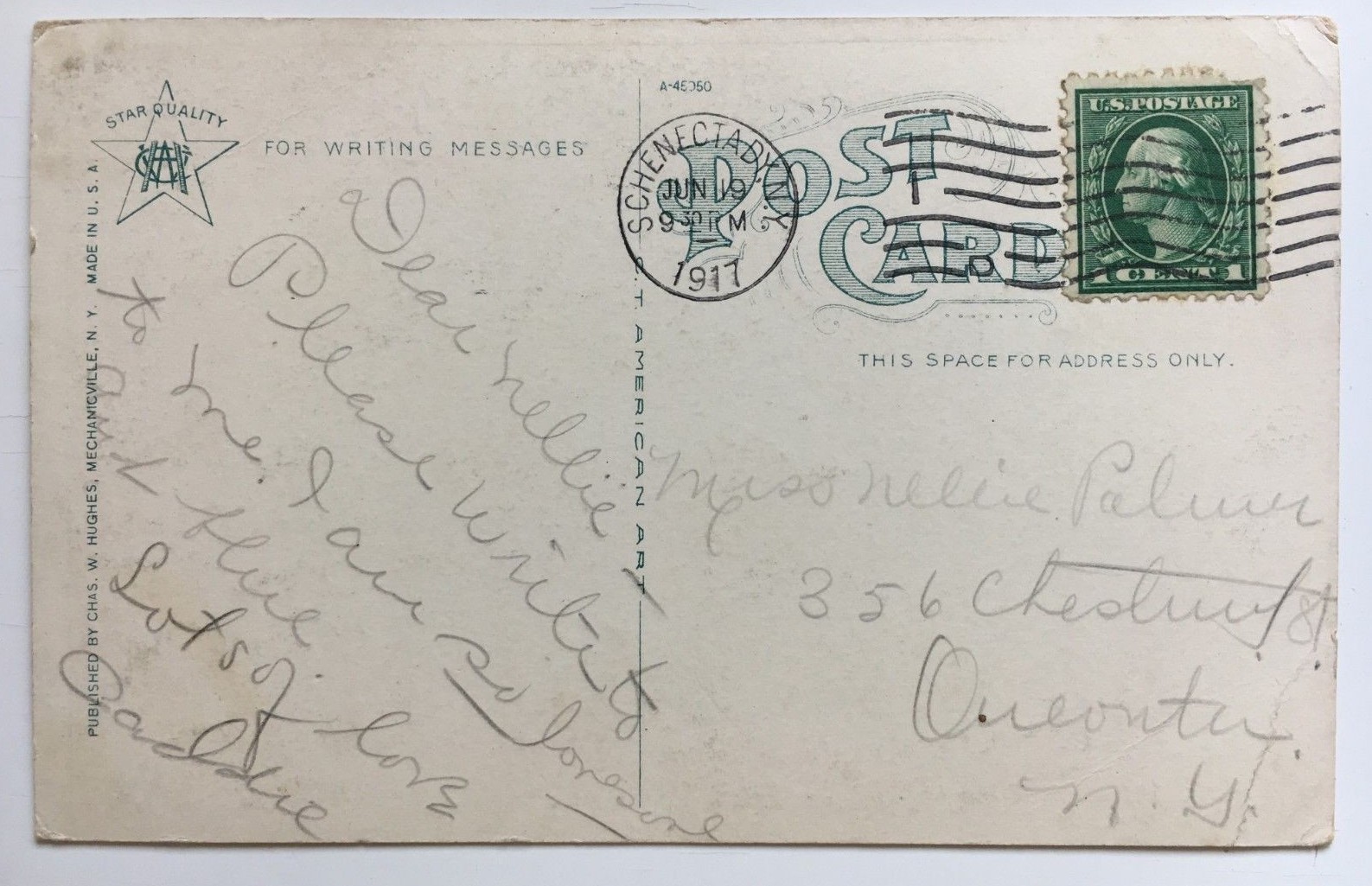 1917 NY Postcard Schenectady New York Post Office building front view Teich eBay