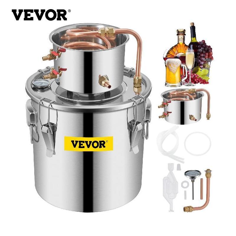 Gallon Distiller Moonshine Alcohol Still Stainless Copper DIY Home Brew 