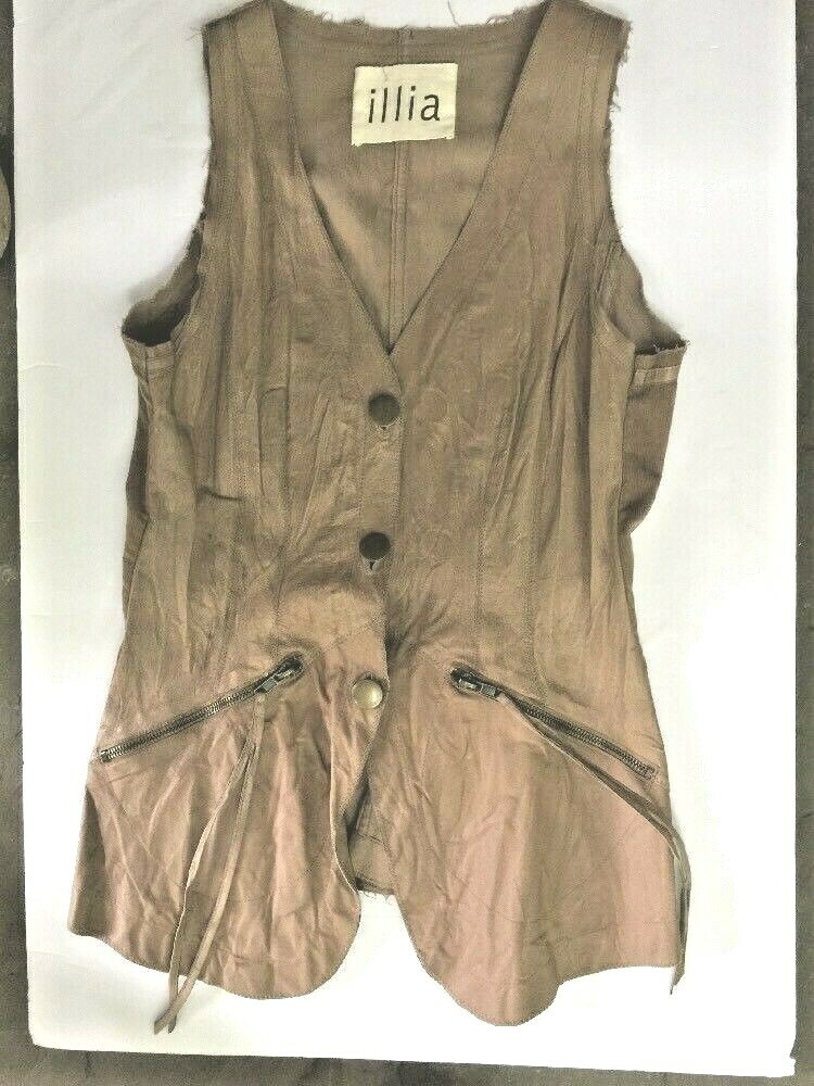 【U LAN】Illya Leather Crop Vest Padded 5144VH VEST - ShoeKrazy