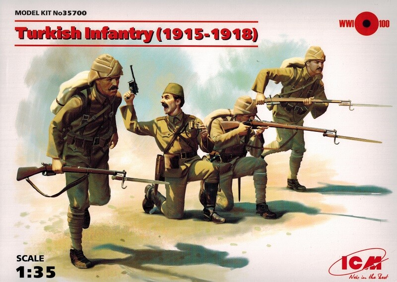 ICM 35700 - Turkish Infantry 1915 1918 - Soldaten - 1:35