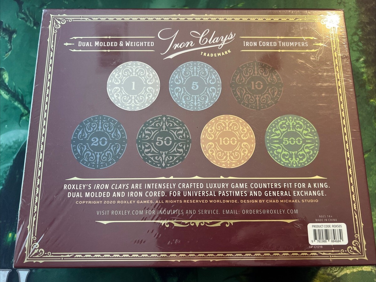 New Sealed Roxley Iron Clays 200 Board Game Counters | eBay
