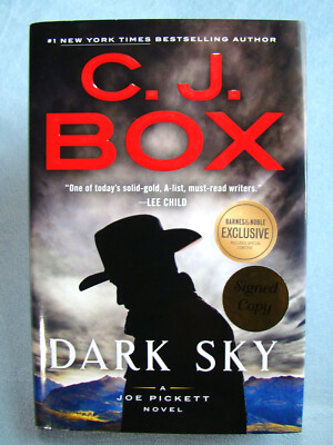 Dark Sky ~2021 HC 1st Print~ C. J. Box SIGNED Joe Picket Wyoming Woods Novel