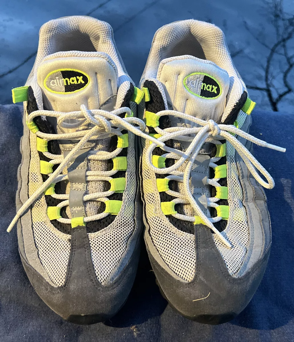 Nike Air Max 95 OG Neon Green White Grey Black 2012 Size 8.5 Rare ...