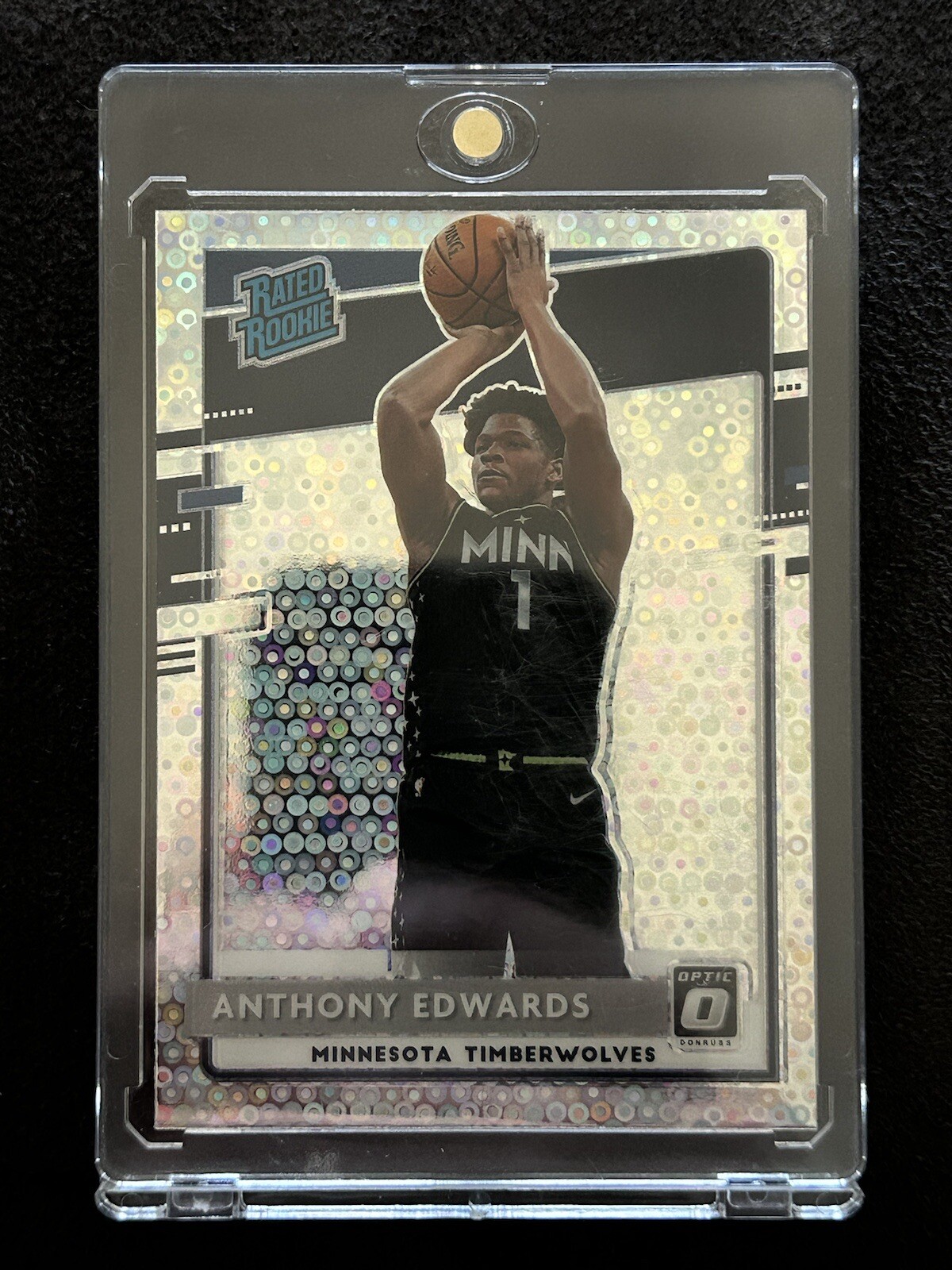 2020-21 PANINI DONRUSS OPTIC #151 ANTHONY EDWARDS FASTBREAK ROOKIE TIMBERWOLVES