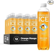 Sparkling Ice, Orange Mango Sparkling Water, Zero Sugar Flavored Water, with Vit