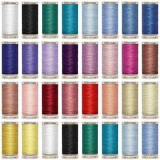 Gutermann HAND Sew Cotton Thread Waxed 200m 30 COLOUR Bright BUY 1 2 Reels 330D