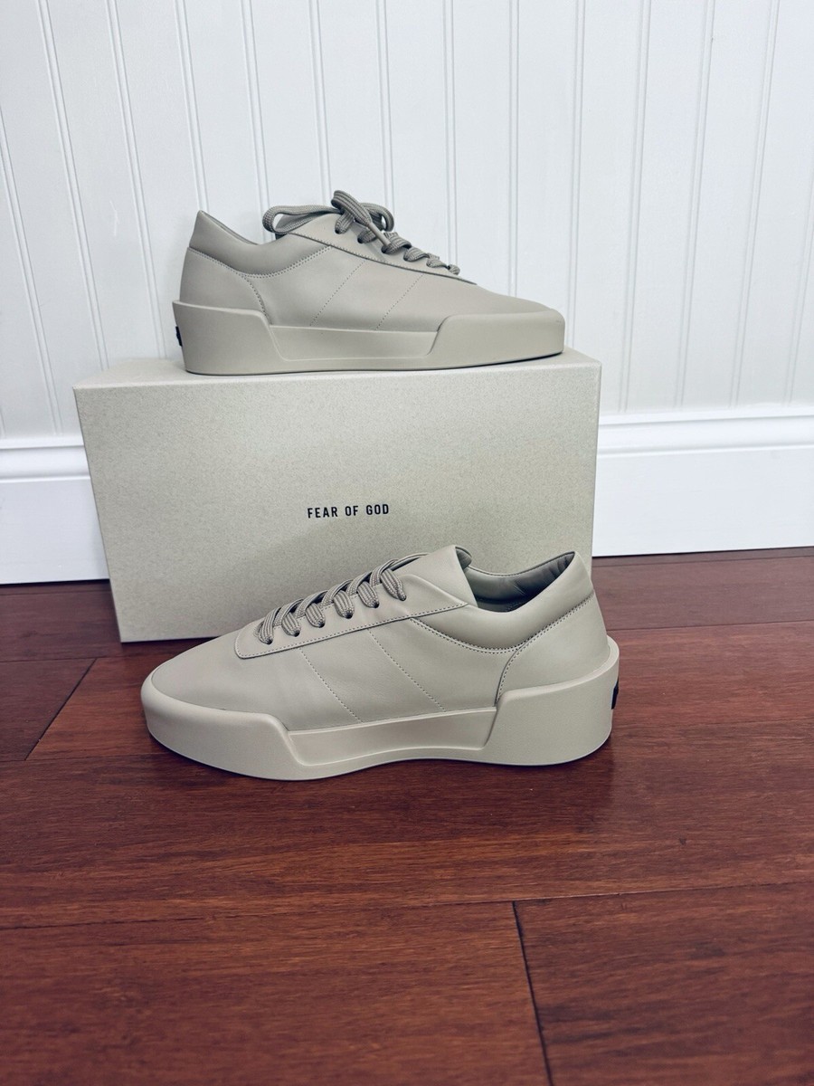 【送料&関税込】Fear of God aerobic Low Sneaker Fear of God - Aerobic Low Leather Sneakers - Yellow Fear Of God