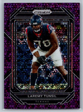 Laremy Tunsil 2022 Panini Prizm No Huddle Purple Prizm /35 #114 Houston Texans