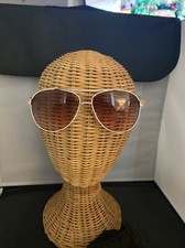 GUESS AVIATOR STYLE ROSE GOLD WHITE AUTHENTIC SUNGLASSES SUMMER CHIC NWT